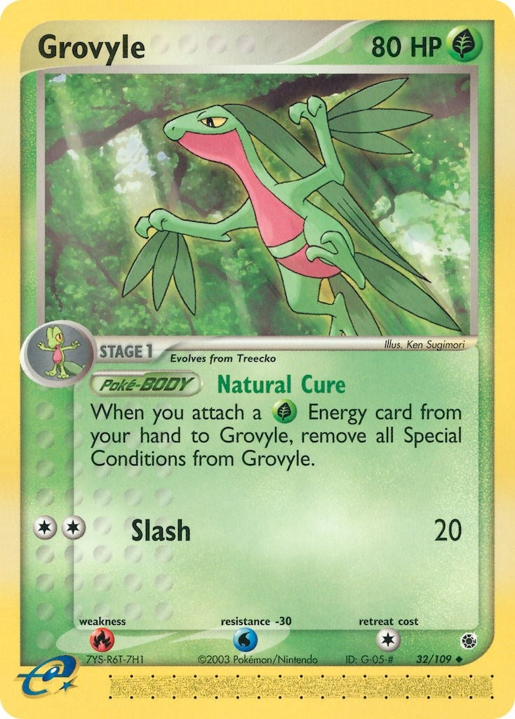 Image for Grovyle (Ruby and Sapphire) (32/109) - Pokemon