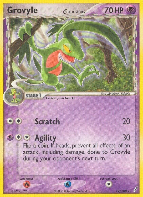 Image for Grovyle (Delta Species) (Crystal Guardians) (19/100) - Pokemon