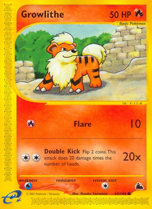 Image for Growlithe (Skyridge) (062/144) - Pokemon