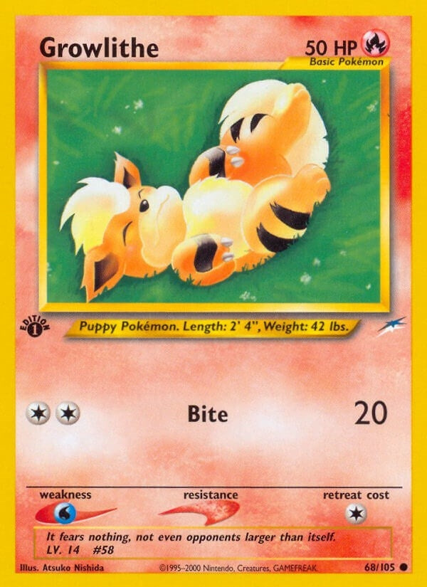 Image for Growlithe (Neo Destiny) (068/105) - Pokemon