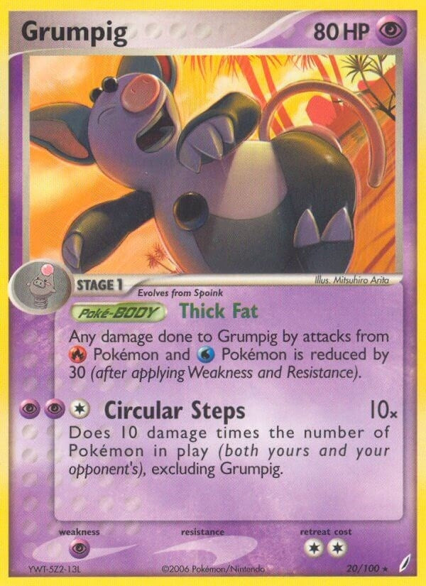 Image for Grumpig (Crystal Guardians) (20/100) - Pokemon