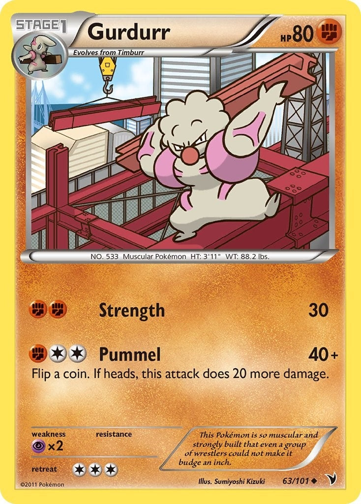 Image for Gurdurr (Noble Victories) (63/101) - Pokemon
