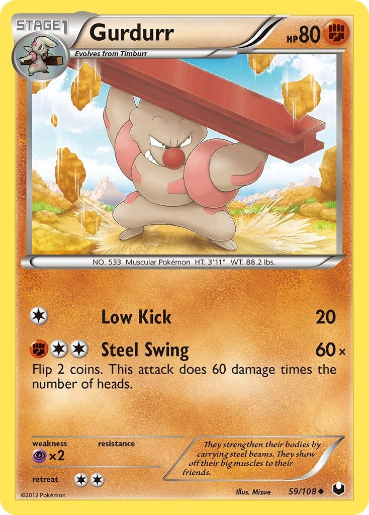 Image for Gurdurr (Dark Explorers) (59/108) - Pokemon