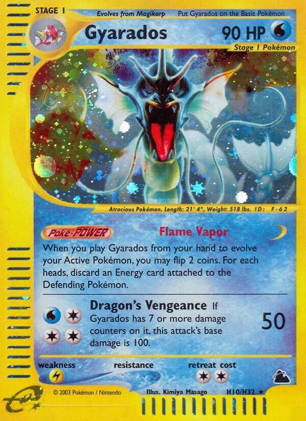 Image for Gyarados (H10) (Skyridge) (H10/H32) - Pokemon