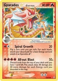 Image for Gyarados Star (Delta Species) (Holon Phantoms) (102/110) - Pokemon