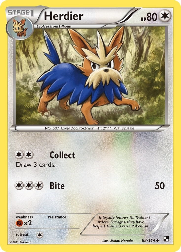 Image for Herdier (Black and White) (82/114) - Pokemon