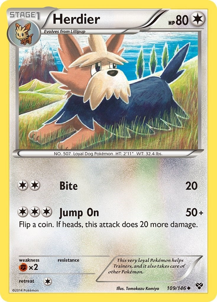 Image for Herdier (XY Base Set) (109/146) - Pokemon