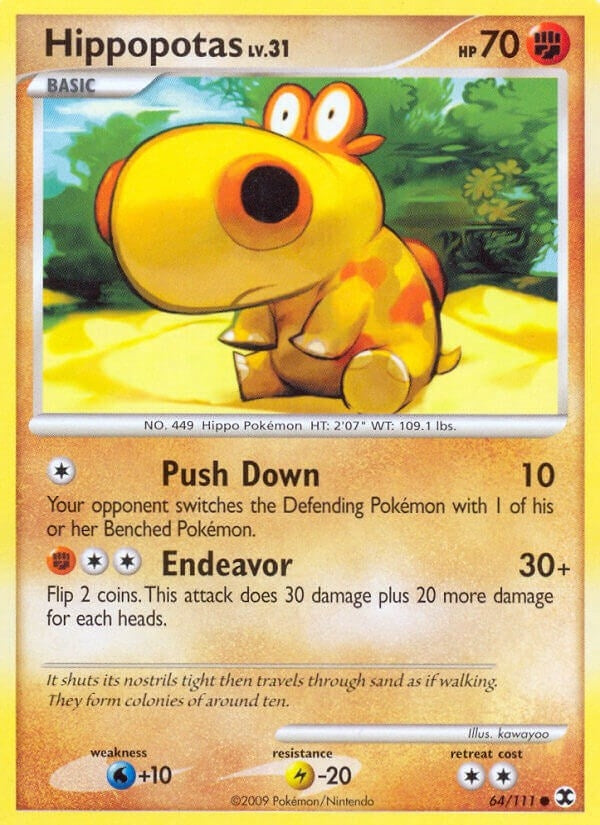 Image for Hippopotas (Rising Rivals) (64/111) - Pokemon