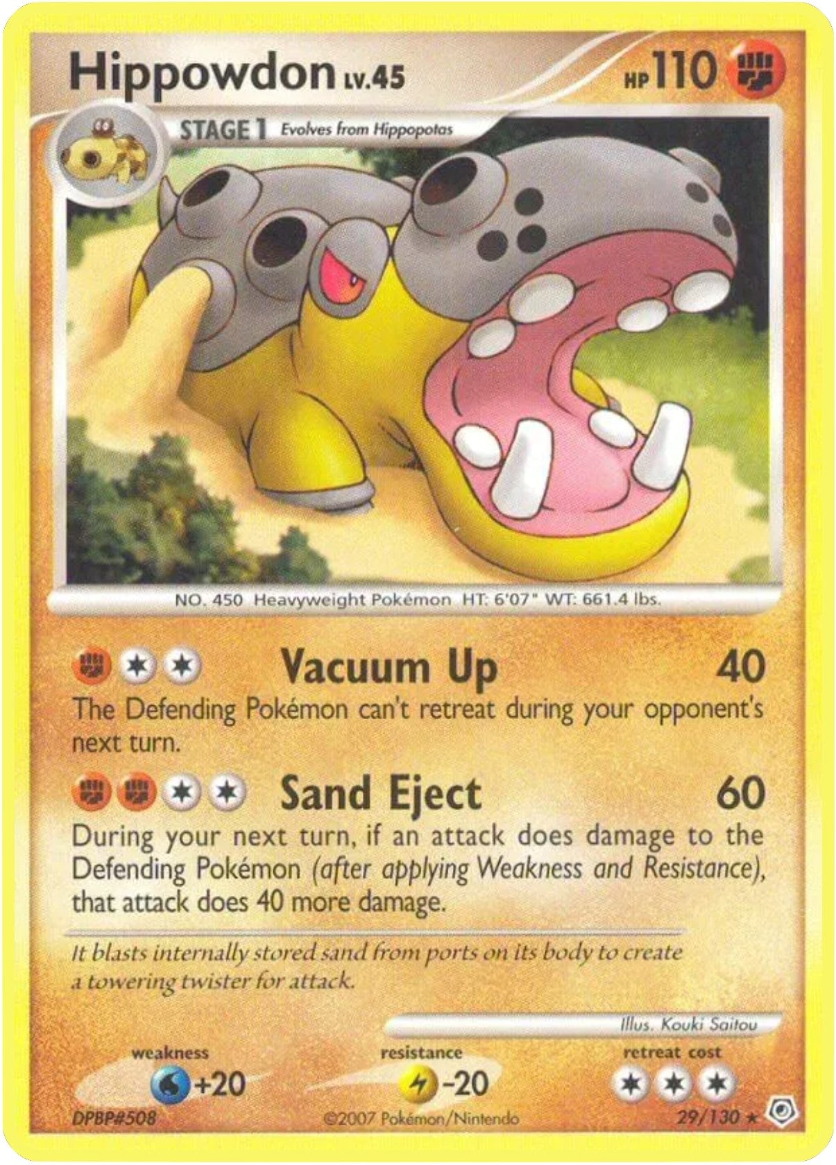 Image for Hippowdon (Diamond and Pearl) (29/130) - Pokemon