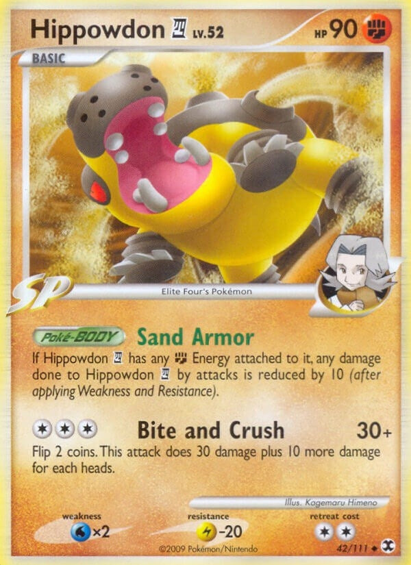 Image for Hippowdon E4 (Rising Rivals) (42/111) - Pokemon
