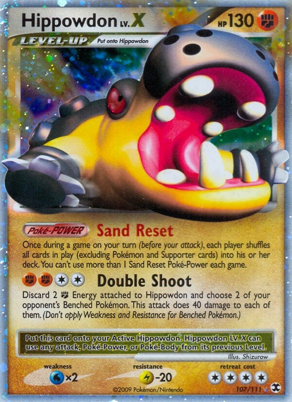 Image for Hippowdon Lv.X (Rising Rivals) (107/111) - Pokemon