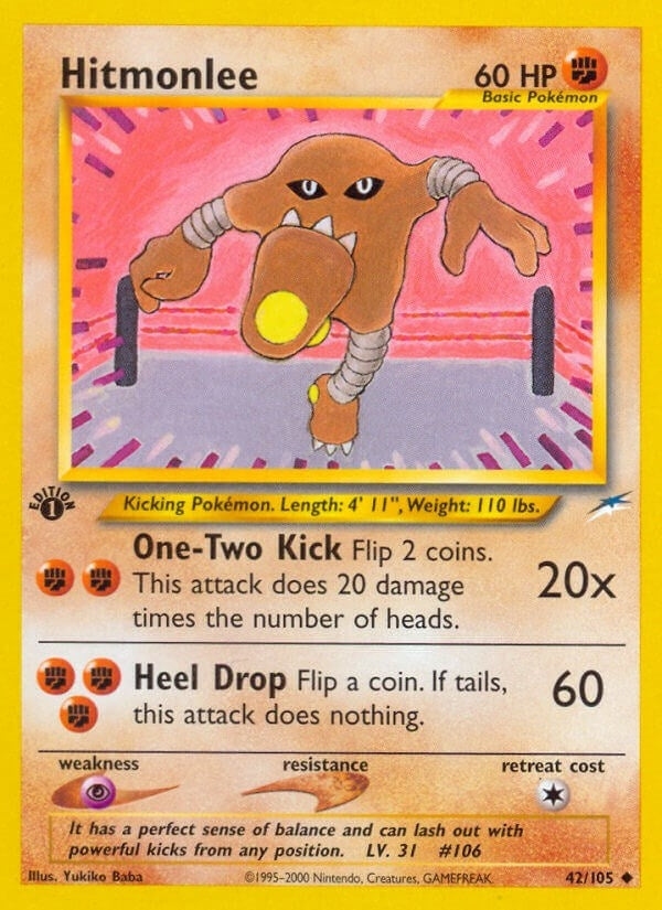 Image for Hitmonlee (Neo Destiny) (042/105) - Pokemon