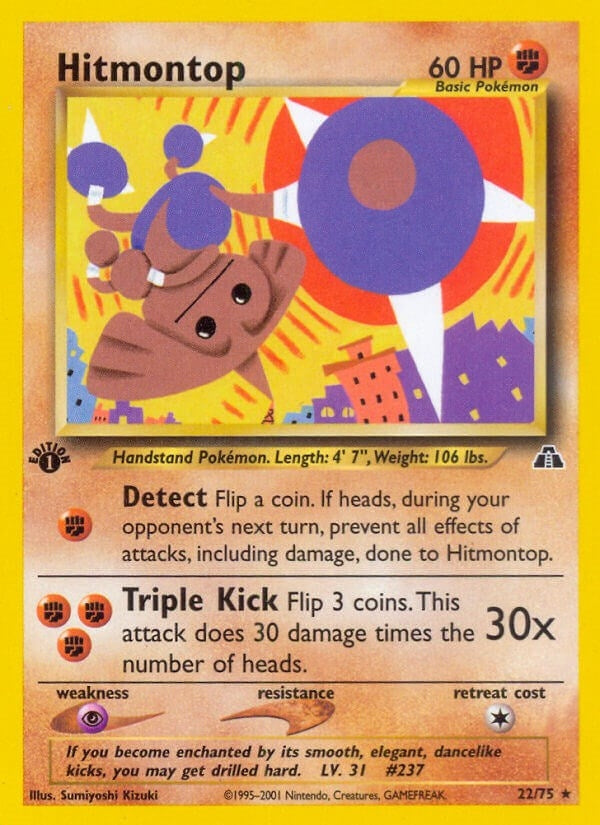 Image for Hitmontop (22) (Neo Discovery) (22/75) - Pokemon