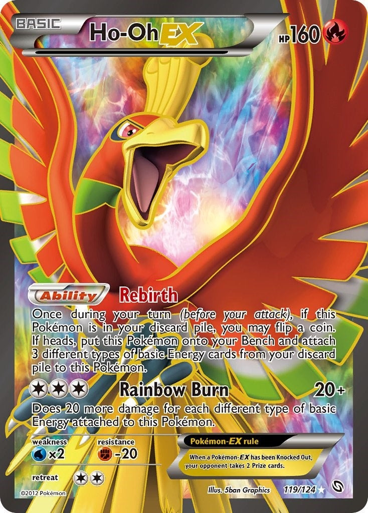 Image for Ho-Oh Ex (119 Full Art) (Dragons Exalted) (119/124) - Pokemon