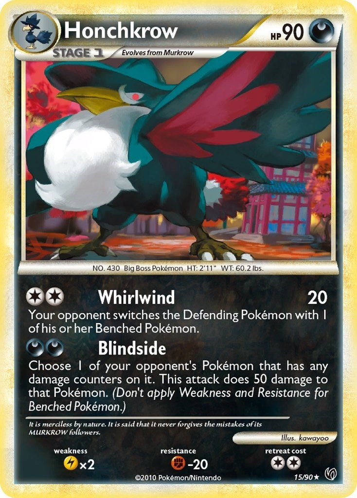 Image for Honchkrow (15) (Undaunted) (15/90) - Pokemon