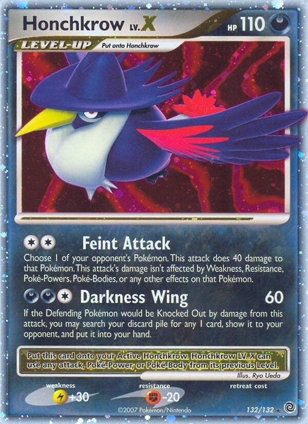 Image for Honchkrow LV.X (Secret Wonders) (132/132) - Pokemon