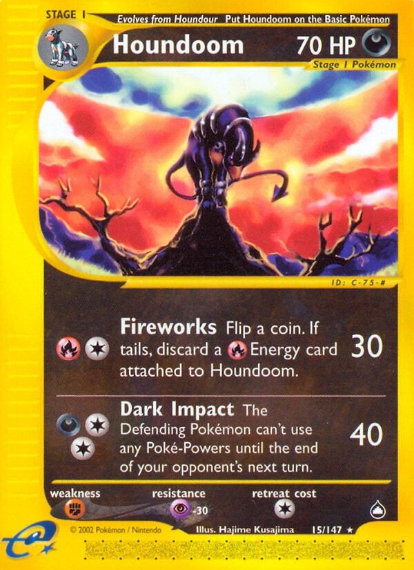 Image for Houndoom (15) (Aquapolis) (015/147) - Pokemon