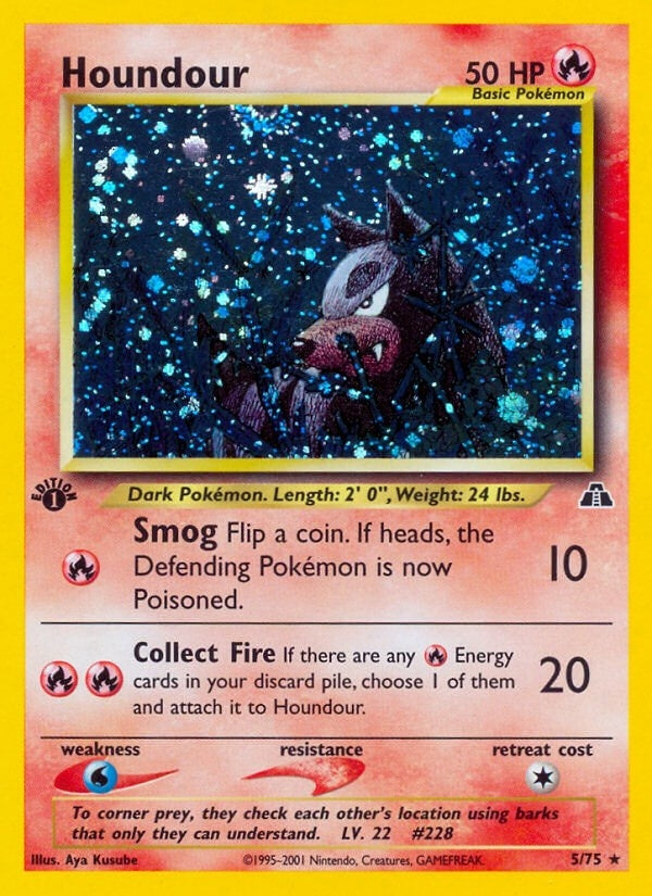 Image for Houndour (5) (Neo Discovery) (05/75) - Pokemon