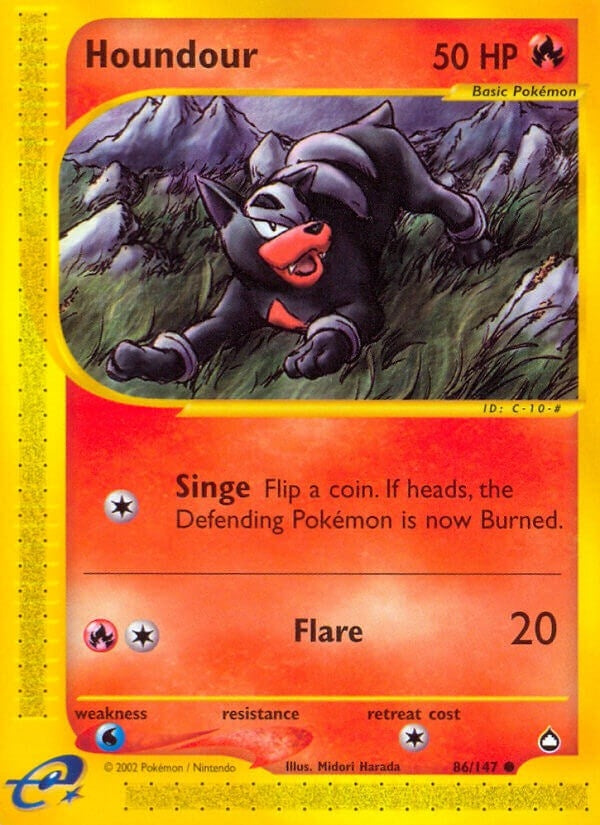 Image for Houndour (86) (Aquapolis) (086/147) - Pokemon