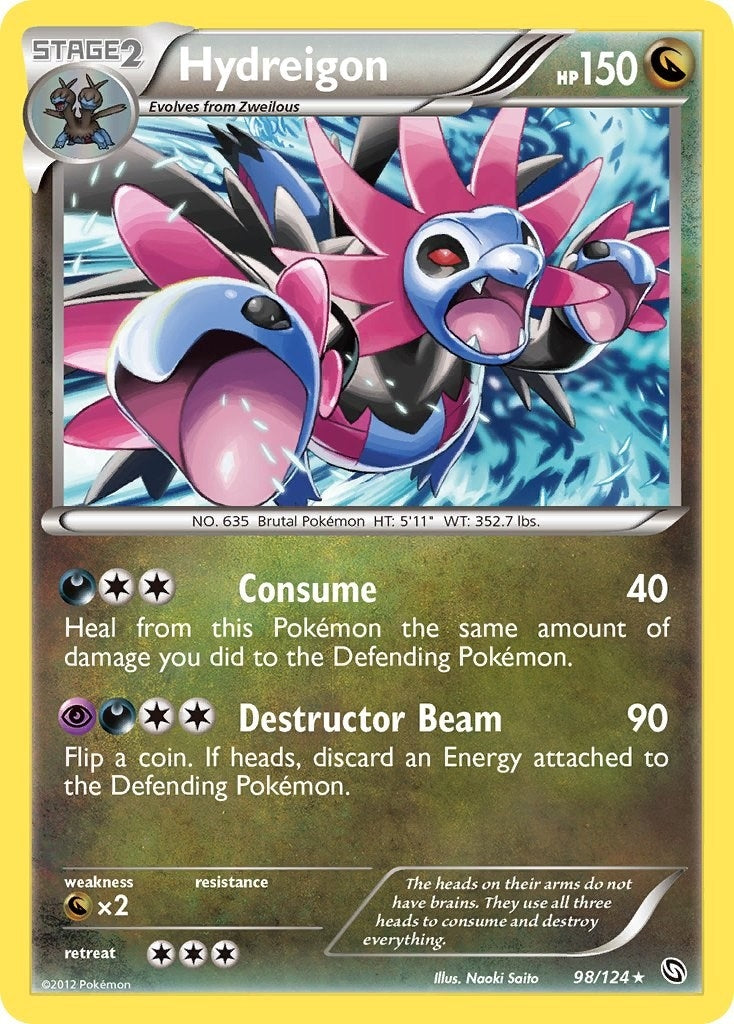 Image for Hydreigon (98) (Dragons Exalted) (98/124) - Pokemon