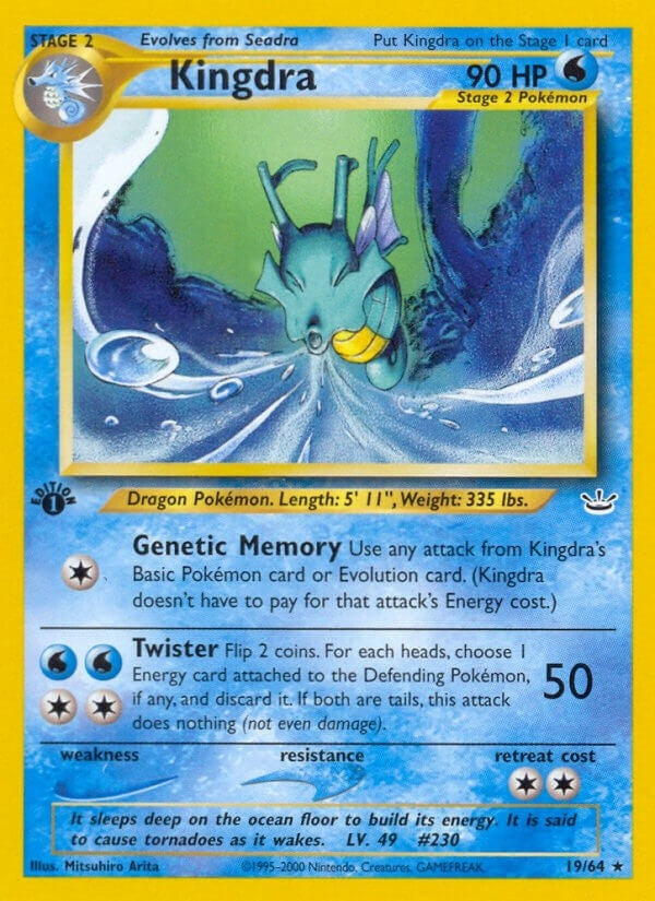 Image for Kingdra (Neo Revelation) (19/64) - Pokemon