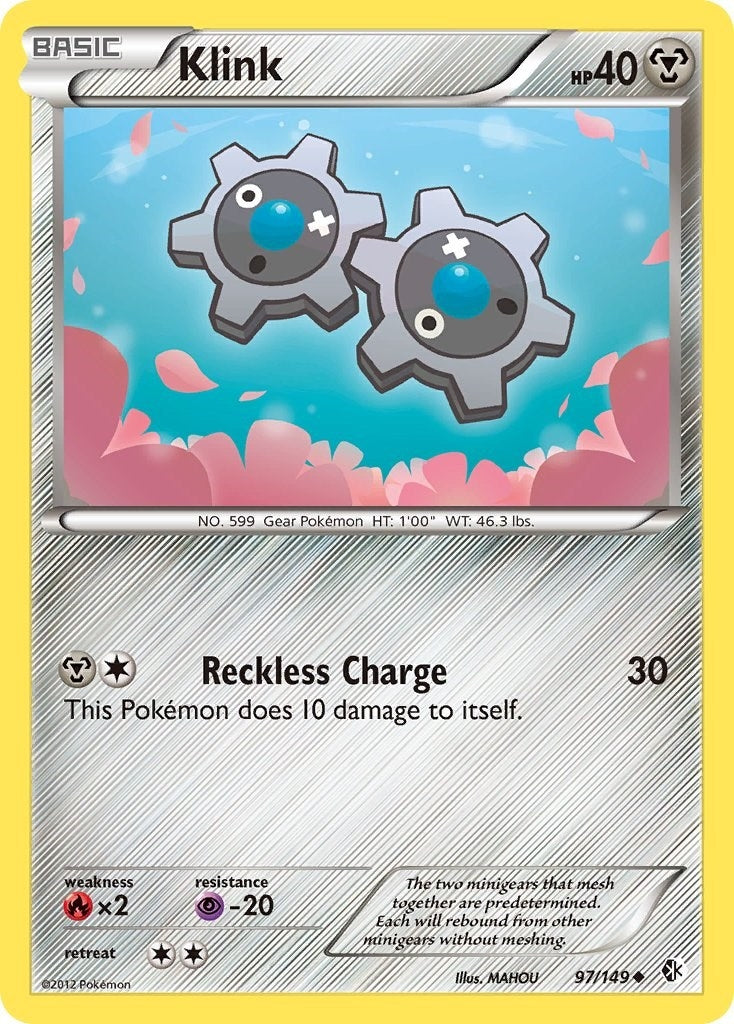Image for Klink (Boundaries Crossed) (97/149) - Pokemon