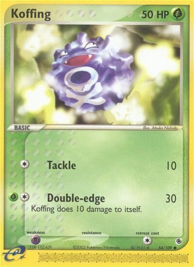 Image for Koffing (Ruby and Sapphire) (54/109) - Pokemon