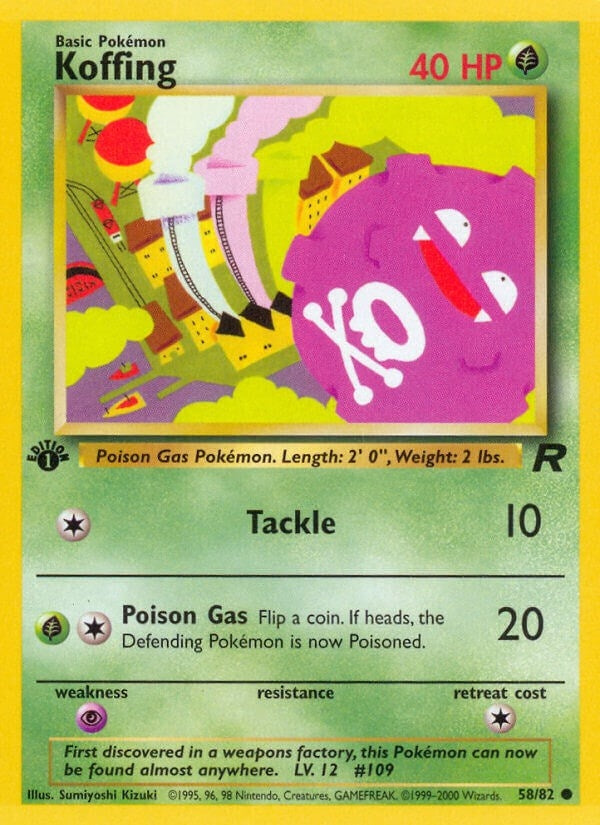 Image for Koffing (Team Rocket) (58/82) - Pokemon