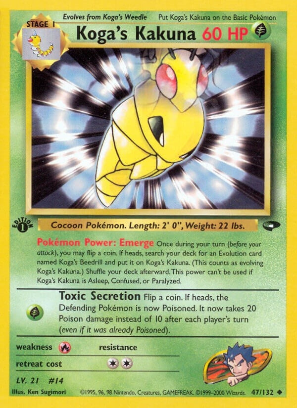 Image for Koga's Kakuna (Gym Challenge) (047/132) - Pokemon