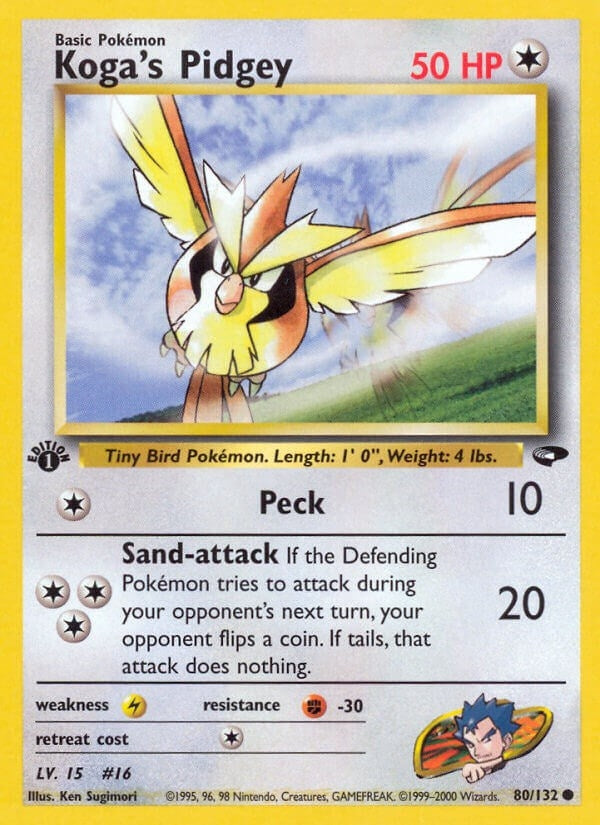 Image for Koga's Pidgey (80) (Gym Challenge) (080/132) - Pokemon