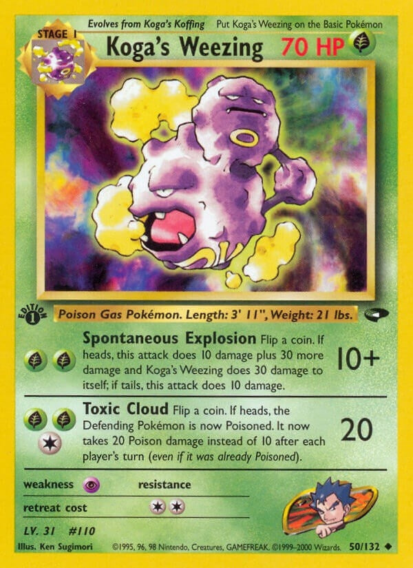Image for Koga's Weezing (Gym Challenge) (050/132) - Pokemon