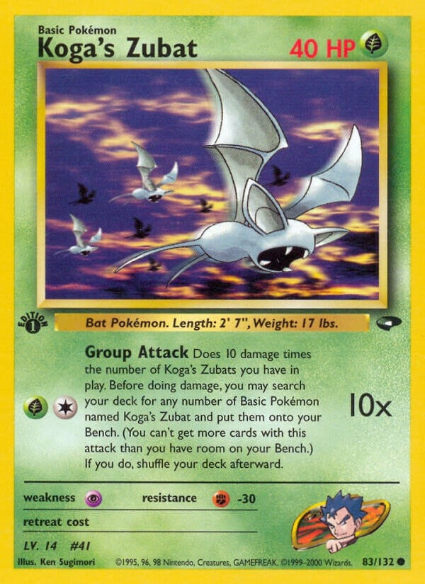 Image for Koga's Zubat (Gym Challenge) (083/132) - Pokemon