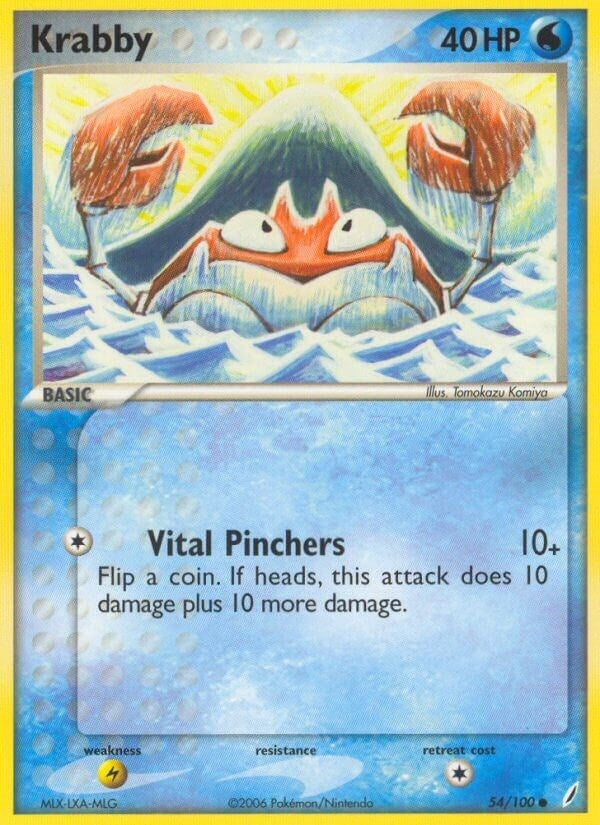 Image for Krabby (Crystal Guardians) (54/100) - Pokemon