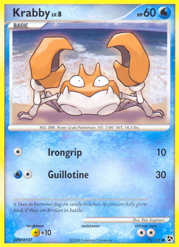 Image for Krabby (Great Encounters) (75/106) - Pokemon