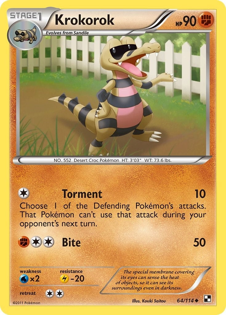 Image for Krokorok (Black and White) (64/114) - Pokemon