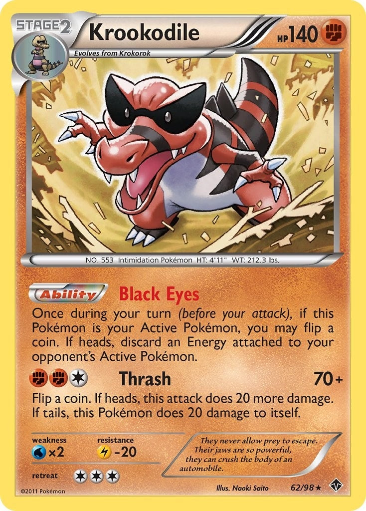 Image for Krookodile (Emerging Powers) (62/98) - Pokemon