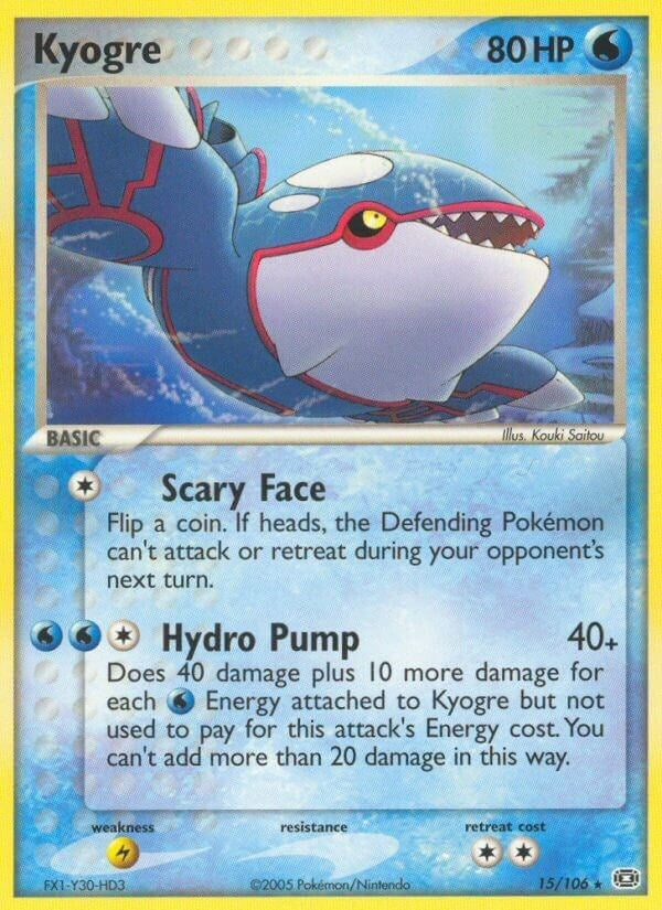 Image for Kyogre (Emerald) (15/106) - Pokemon