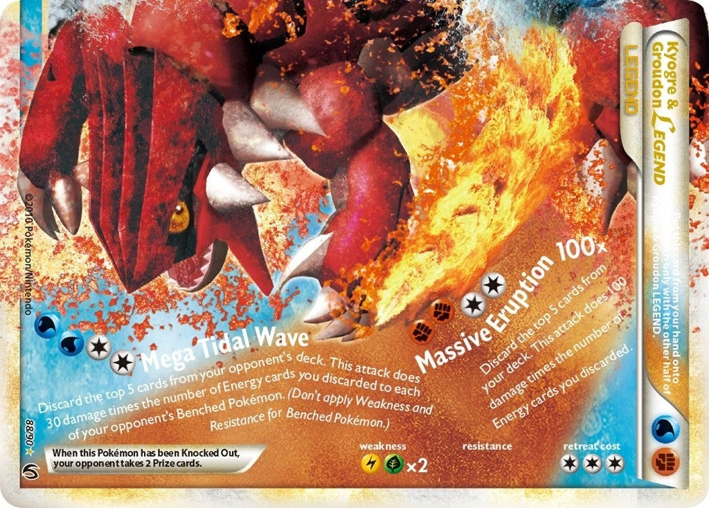 Image for Kyogre & Groudon Legend (Bottom) (Undaunted) (88/90) - Pokemon