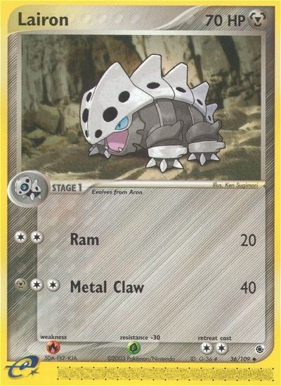 Image for Lairon (Ruby and Sapphire) (36/109) - Pokemon