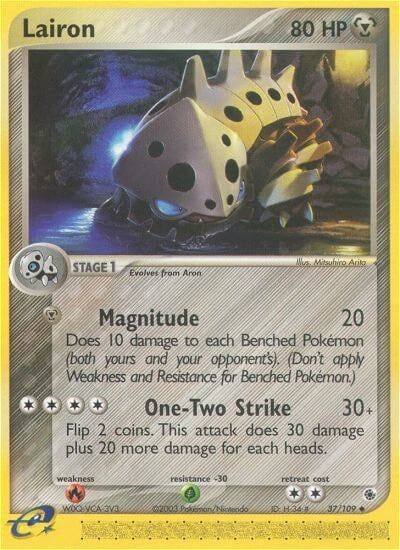 Image for Lairon (Ruby and Sapphire) (37/109) - Pokemon