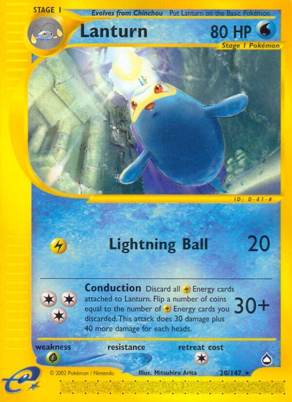 Image for Lanturn (20) (Aquapolis) (020/147) - Pokemon