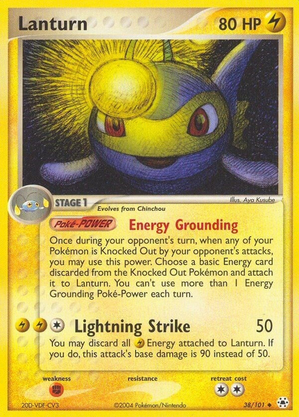 Image for Lanturn (Hidden Legends) (38/101) - Pokemon