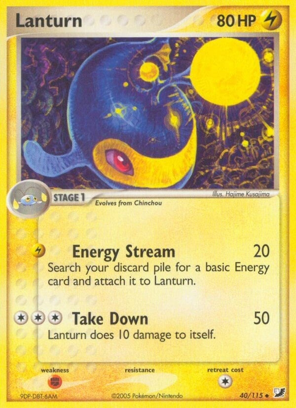 Image for Lanturn (Unseen Forces) (40/115) - Pokemon