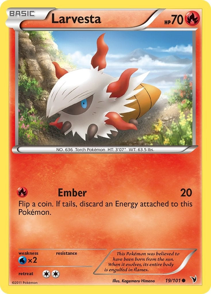 Image for Larvesta (19) (Noble Victories) (19/101) - Pokemon