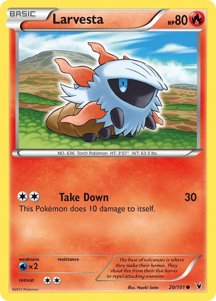 Image for Larvesta (20) (Noble Victories) (20/101) - Pokemon