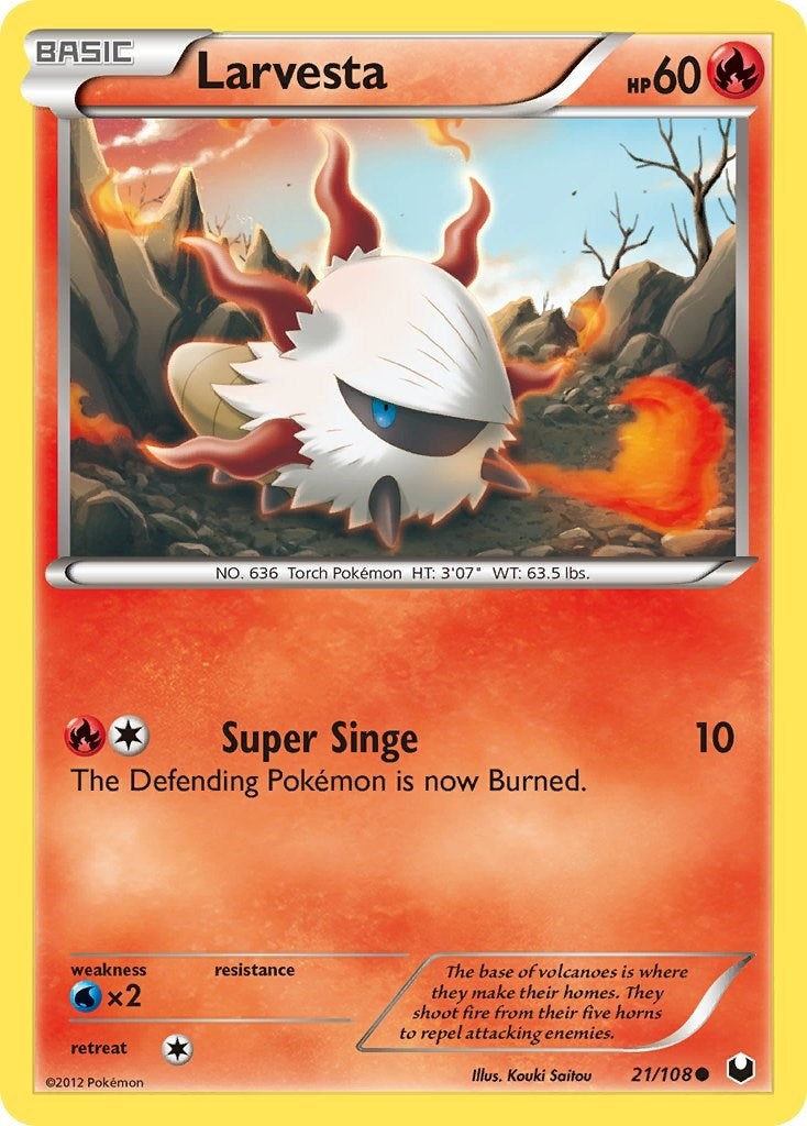 Image for Larvesta (21) (Dark Explorers) (21/108) - Pokemon