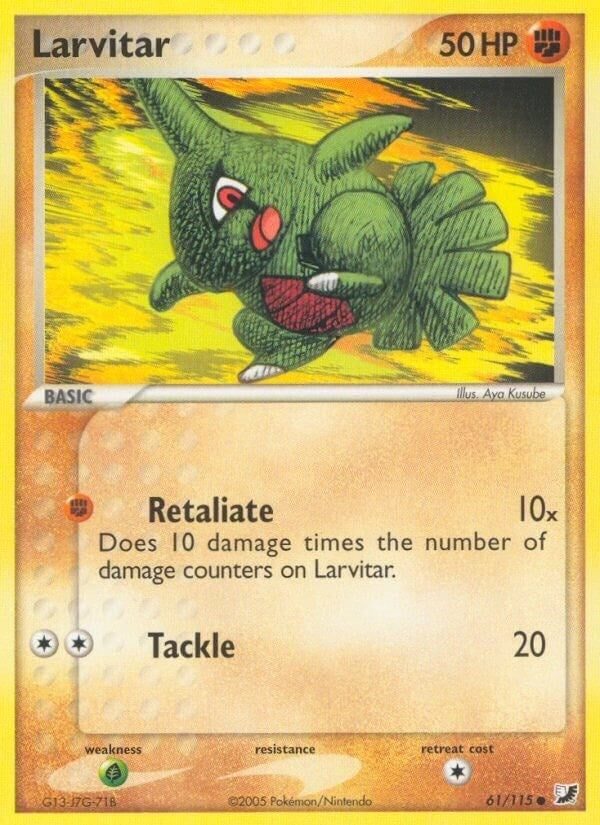 Image for Larvitar (Unseen Forces) (61/115) - Pokemon