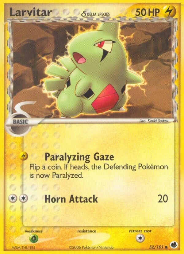 Image for Larvitar (Delta Species) (Dragon Frontiers) (52/101) - Pokemon