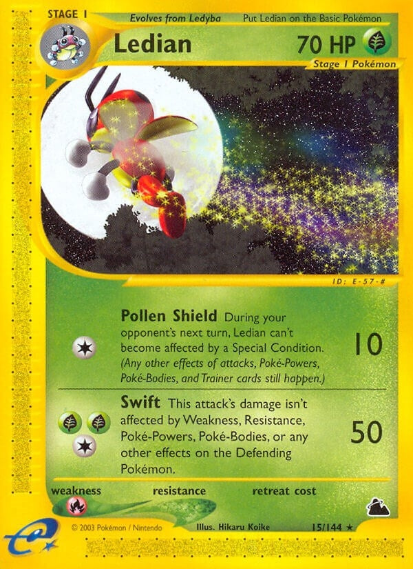 Image for Ledian (15) (Skyridge) (015/144) - Pokemon