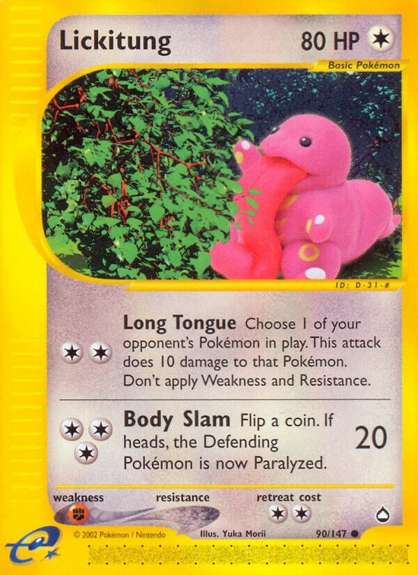 Image for Lickitung (Aquapolis) (090/147) - Pokemon